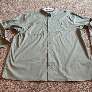 EUC Sz Men’s 2XL BPS World Wide Sportsman Fishing Shirt w 30SPF